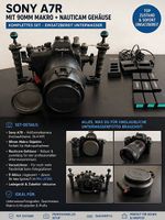 Sony A7R im Nauticam Gehäuse Makro Set inkl Zubehör