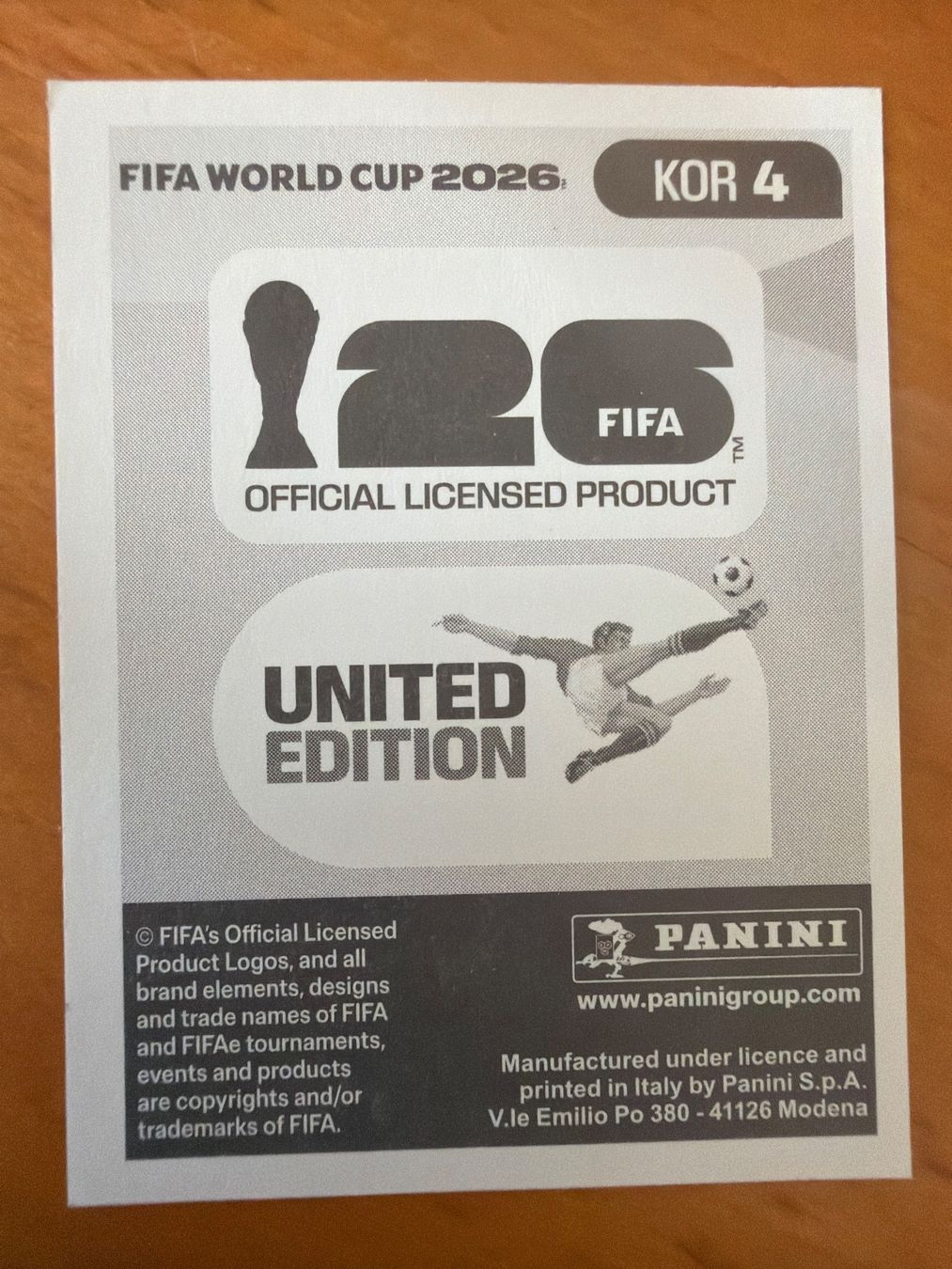Panini Sammelbilder & Trading cards: Panini KOR4 – Neu (gemäss Beschreibung) aus Susten von Rechnun 1