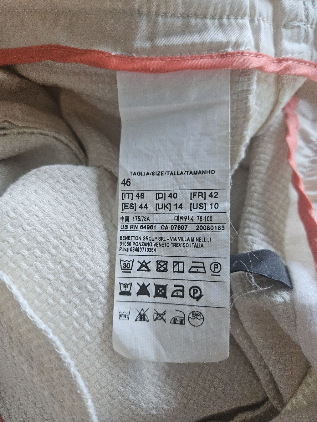 Benetton Hosen: pantalon blanc Benetton Stile T40 – Gebraucht aus Thônex von lacomtessedesfees 6