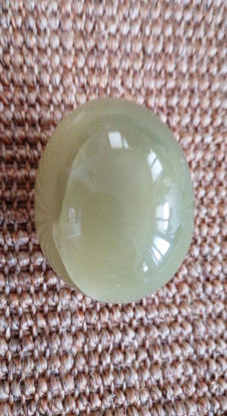 Gläser: Glas-Ei hellgrün – Gebraucht aus Grächen von Hel7890 5
