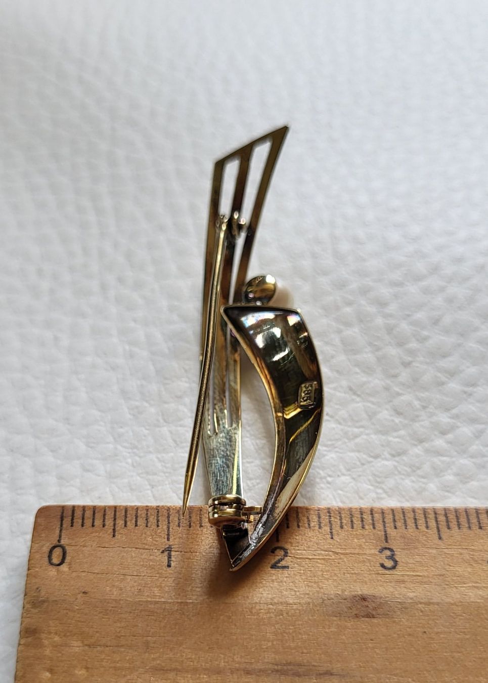 Spille & Fermagli: Gold 585 Broche Mit Perle – Usato da Wald ZH venduto da Dasilver 5