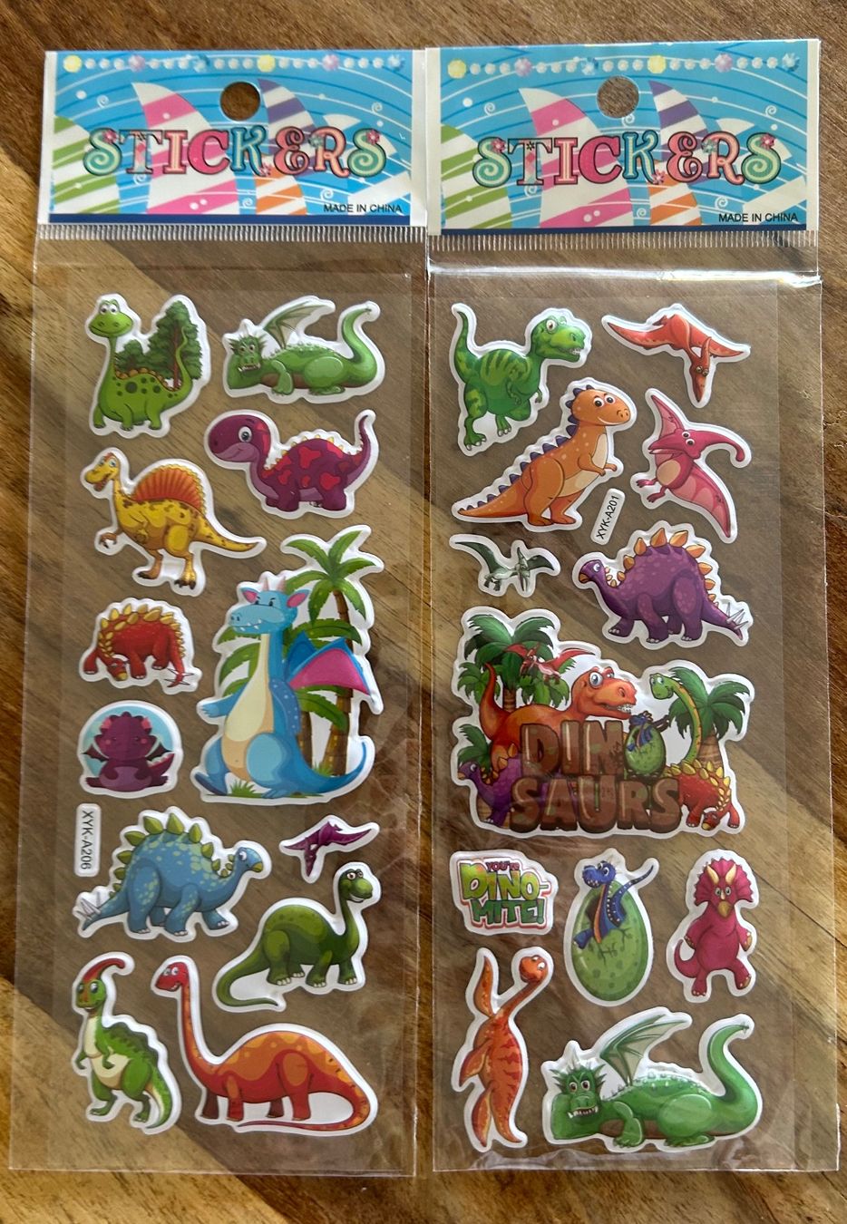 Sticker: 2x Sticker Dinos / Dinosaurier – Nuovo e nell'imballaggio originale da Geneve venduto da vane267