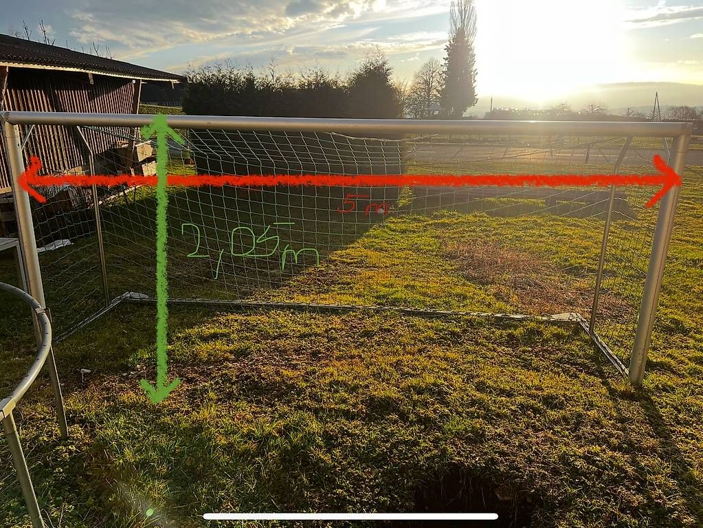 Porte da calcio e da hockey: Massives Fussballtor – Usato da Wernetshausen venduto da ruepet1 2
