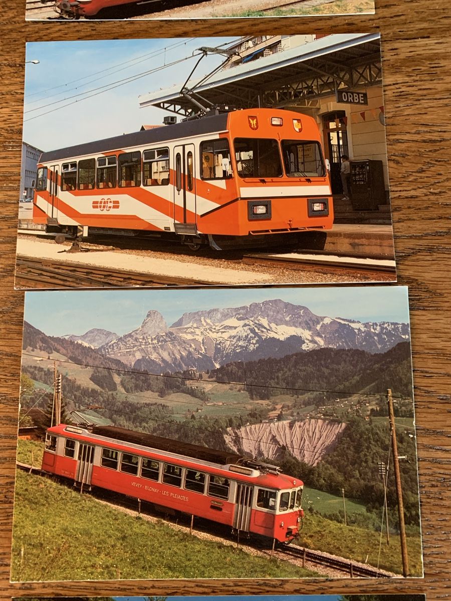 Modellini di ferrovie: Versch. Westschweizer Bahnen, Blonay- Chamby, Ansichtskarten – Usato da Winden venduto da EmilNeu 9