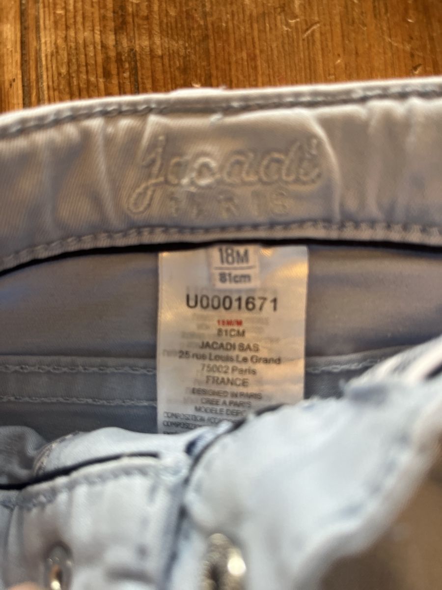 Jacadi Pantaloni: Jacadi  Light Blue Pants, 18M, – Usato da Zürich venduto da ThePicker 1