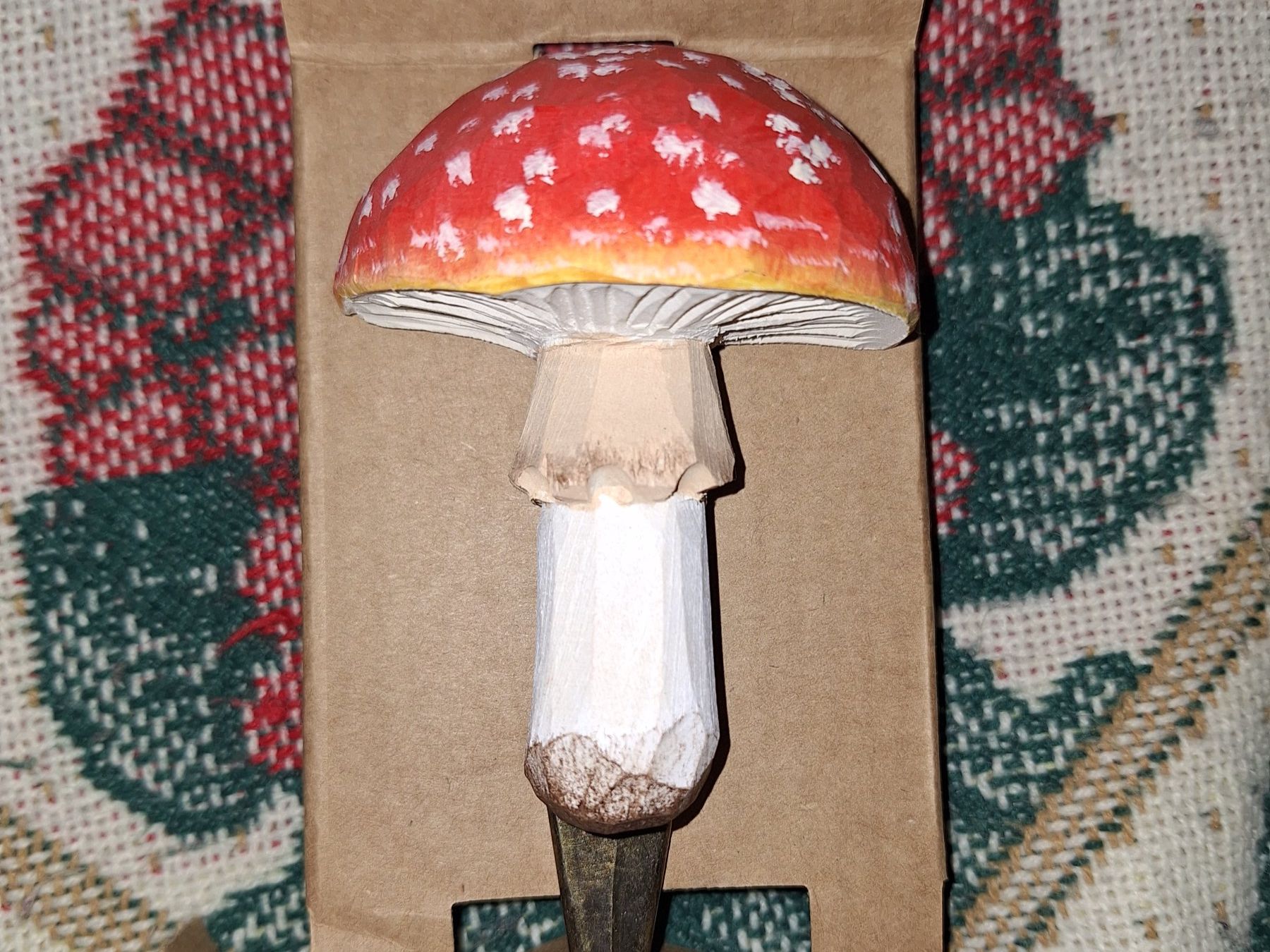 Ferramenta: HANDMADE WANDHACKEN FLIEGENPILZ – Nuovo (secondo la descrizione) da spreitenbach venduto da lumbalplatte 1