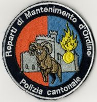 Badge Polizia Cantonale Reparti di Mantenimento d'Ordine