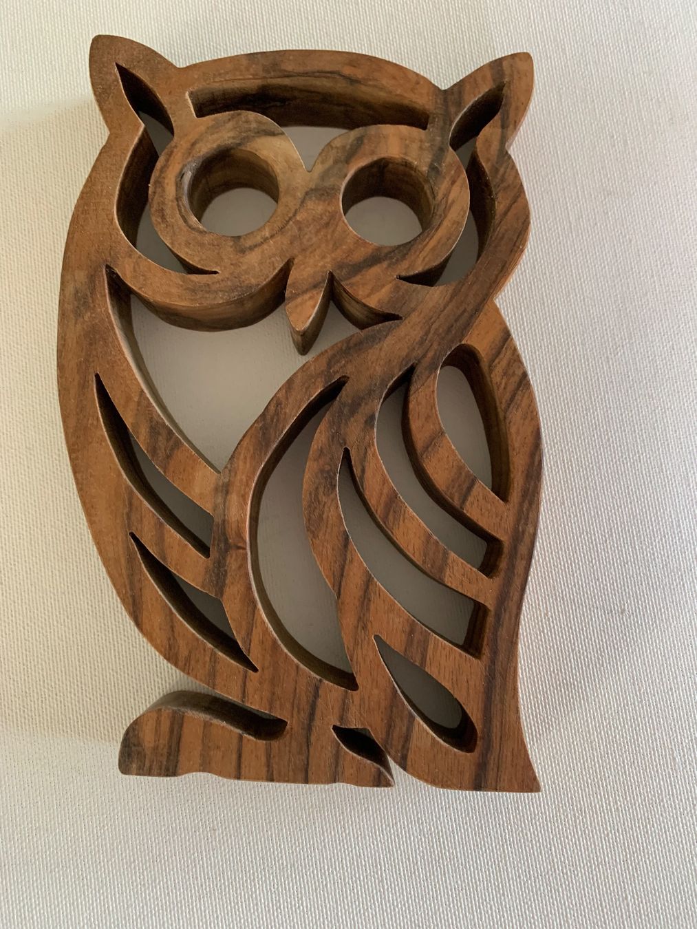 Tutte le decorazioni: Uhu aus Nussholz – Nuovo e nell'imballaggio originale da Rudolfstetten venduto da medium02