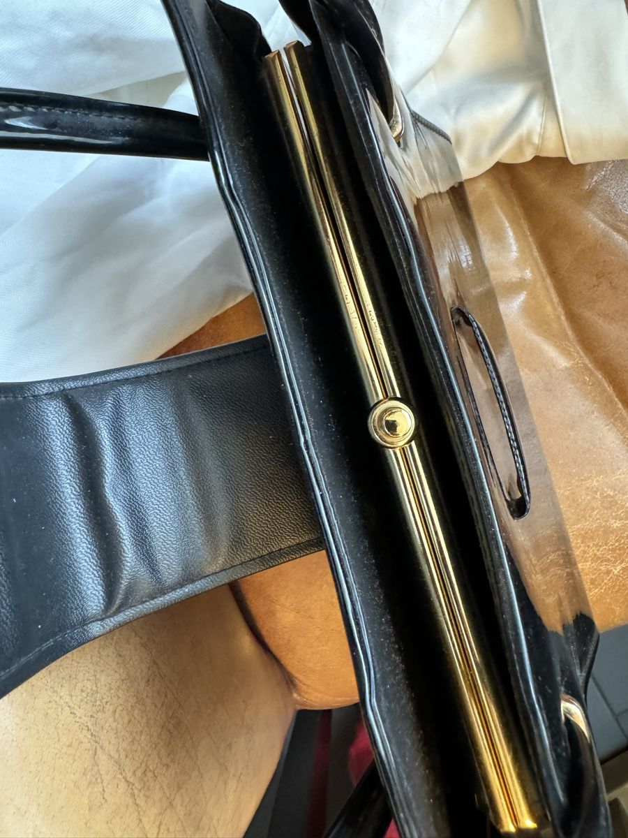 Borse da donna: Lackleder Vintage Tasche – Usato da Obfelden venduto da cesarina10 5