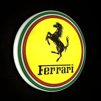 FERRARI LED Leuchtreklame Vintage Style