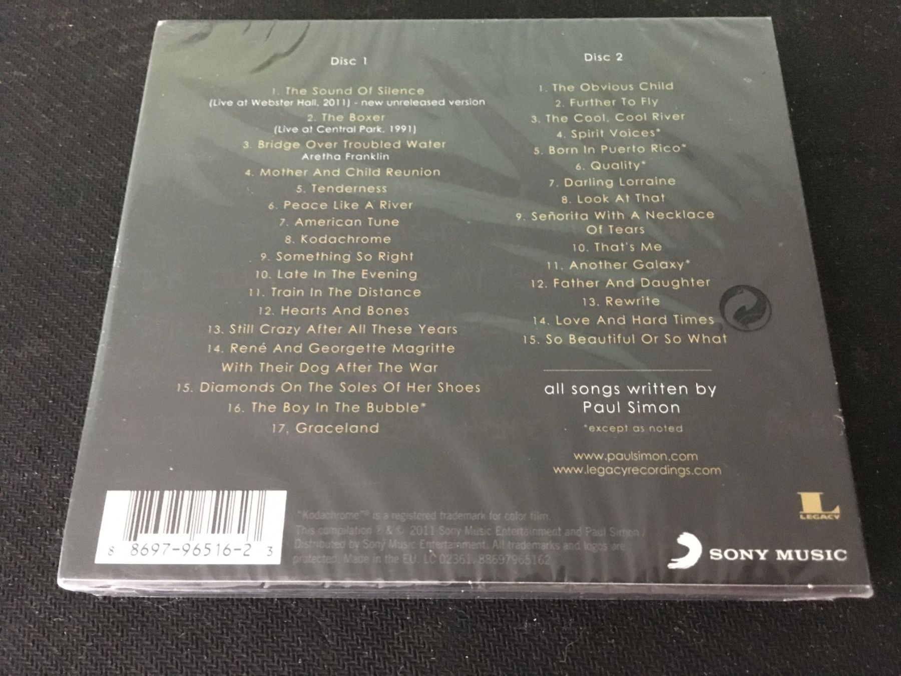 CD: Paul Simon - Songwriter -CD- (Neu) 2cd – Nuovo e nell'imballaggio originale da St.Gallen venduto da MedienJoe 1