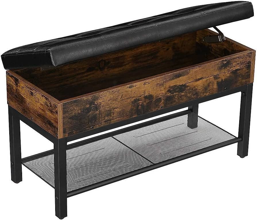 Panchine: Bank mit Schuhregal Industrial Style – Nuovo e nell'imballaggio originale da Flawil venduto da vivalacasa 1