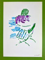 Walter Ropélé – Farbstift laviert auf Papier (A4, 1988, sign