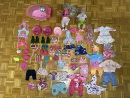 Baby Born Set Puppen mit Badewanne und Zubehör gebraucht