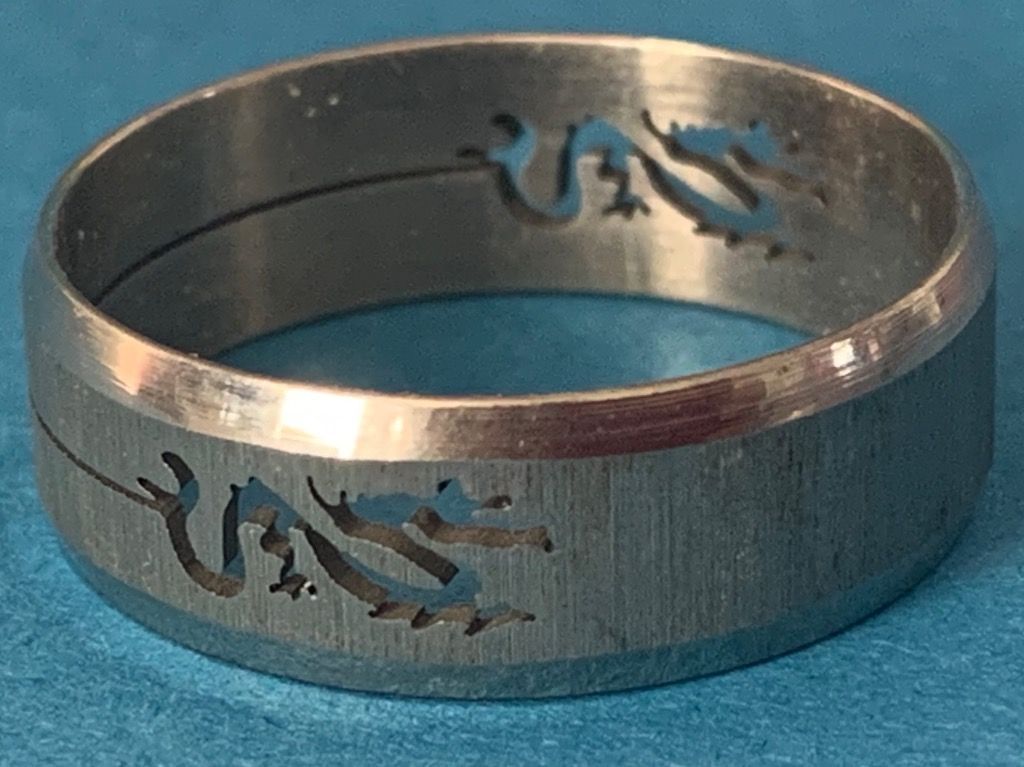 Anelli: Edelstahlring herrenring DRAGON (70) – Usato da Dittingen venduto da Bijoubelle