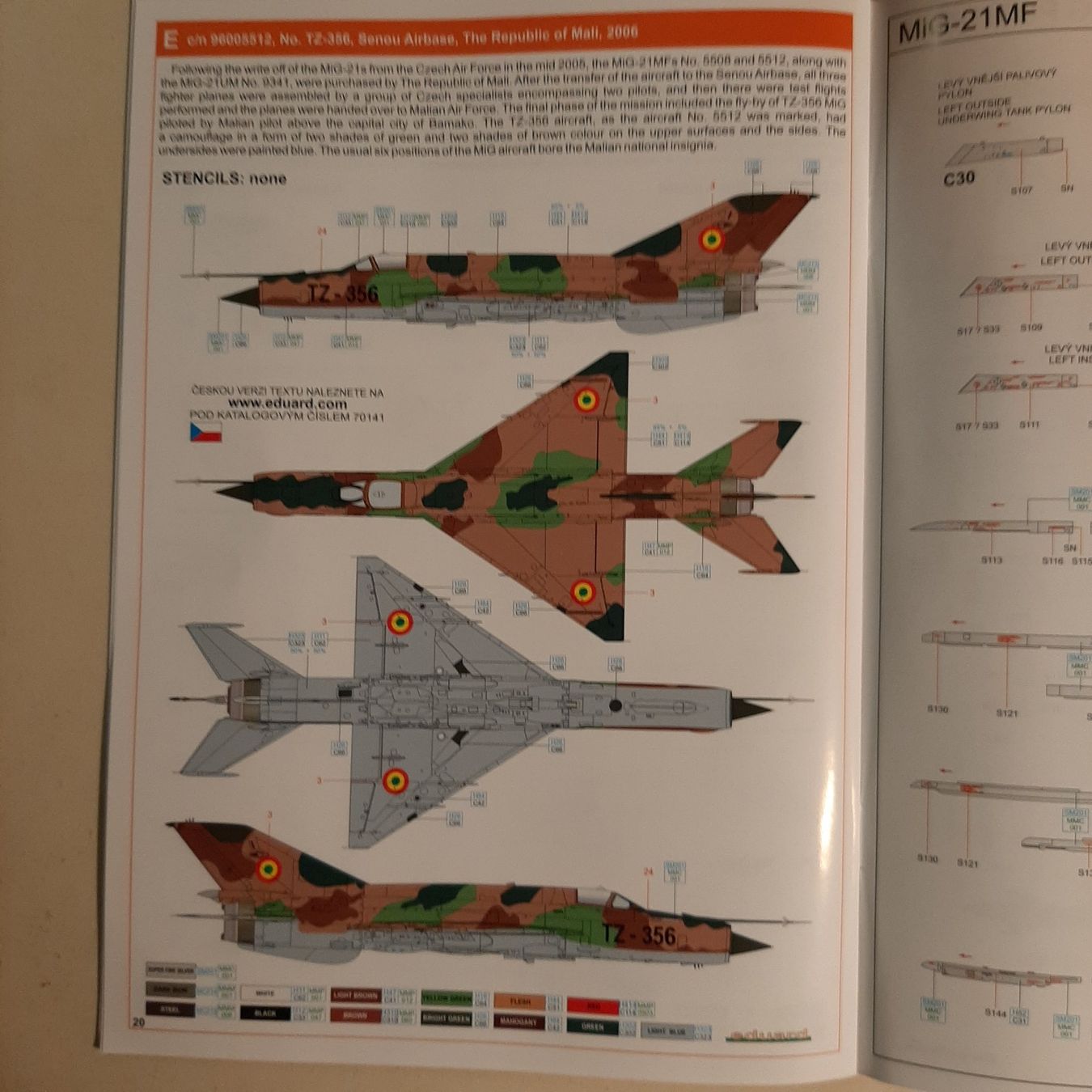 Kit di modellismo & Modellini statici: 1988 ... MIG-21 MF Interceptor ... Eduard 70141 – Nuovo (secondo la descrizione) da Bonstetten venduto da Benibanny59 5
