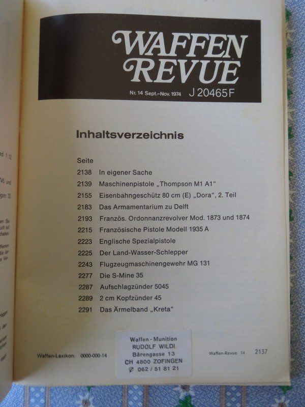 Riviste & Magazine: 2x Magazin Waffen Revue – Usato da Olten venduto da Maniac63 3