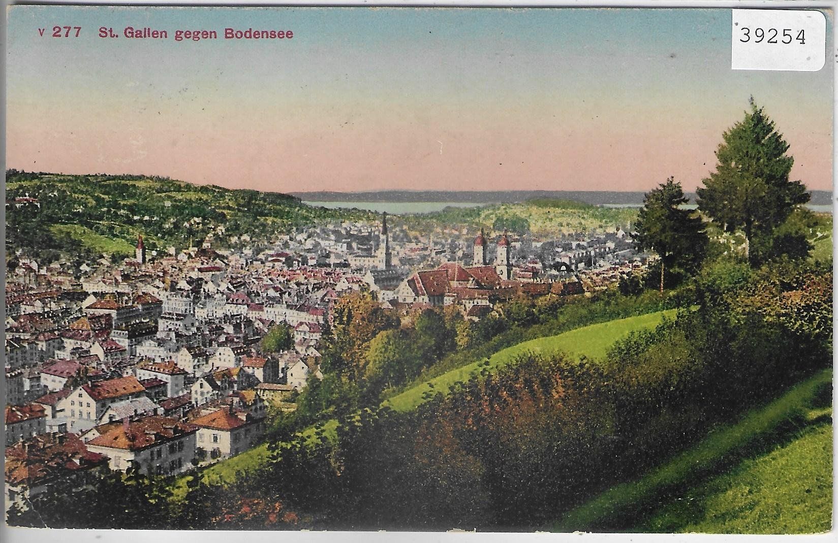 Ansichtskarten: St. Gallen mit Bodensee - Litho – Gebraucht aus Ettingen von Kartenplanet