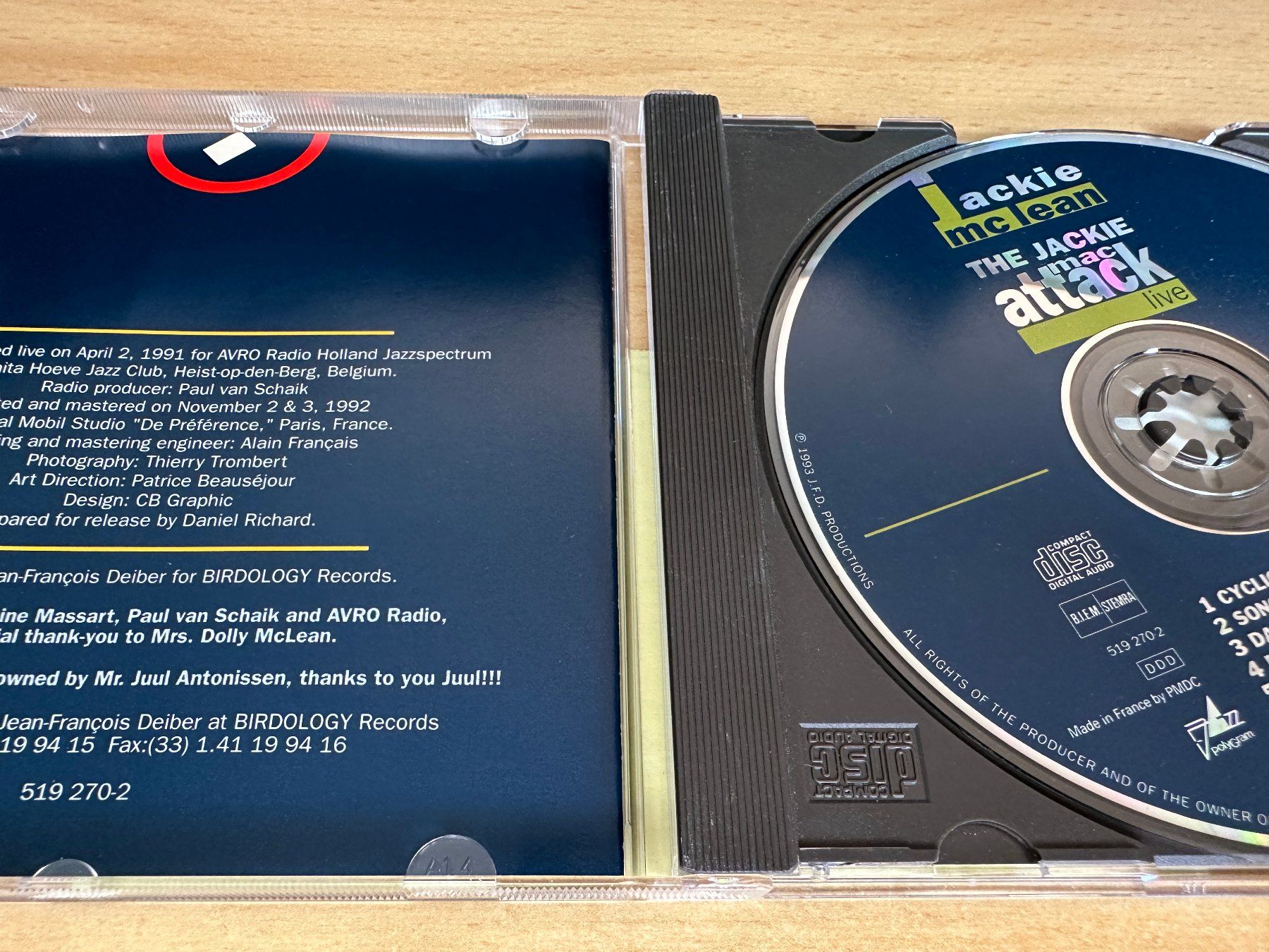 CD: Jackie McLean – The Jackie Mac Attack - Live – Usato da Rikon im Tösstal venduto da Alpenmutz 2