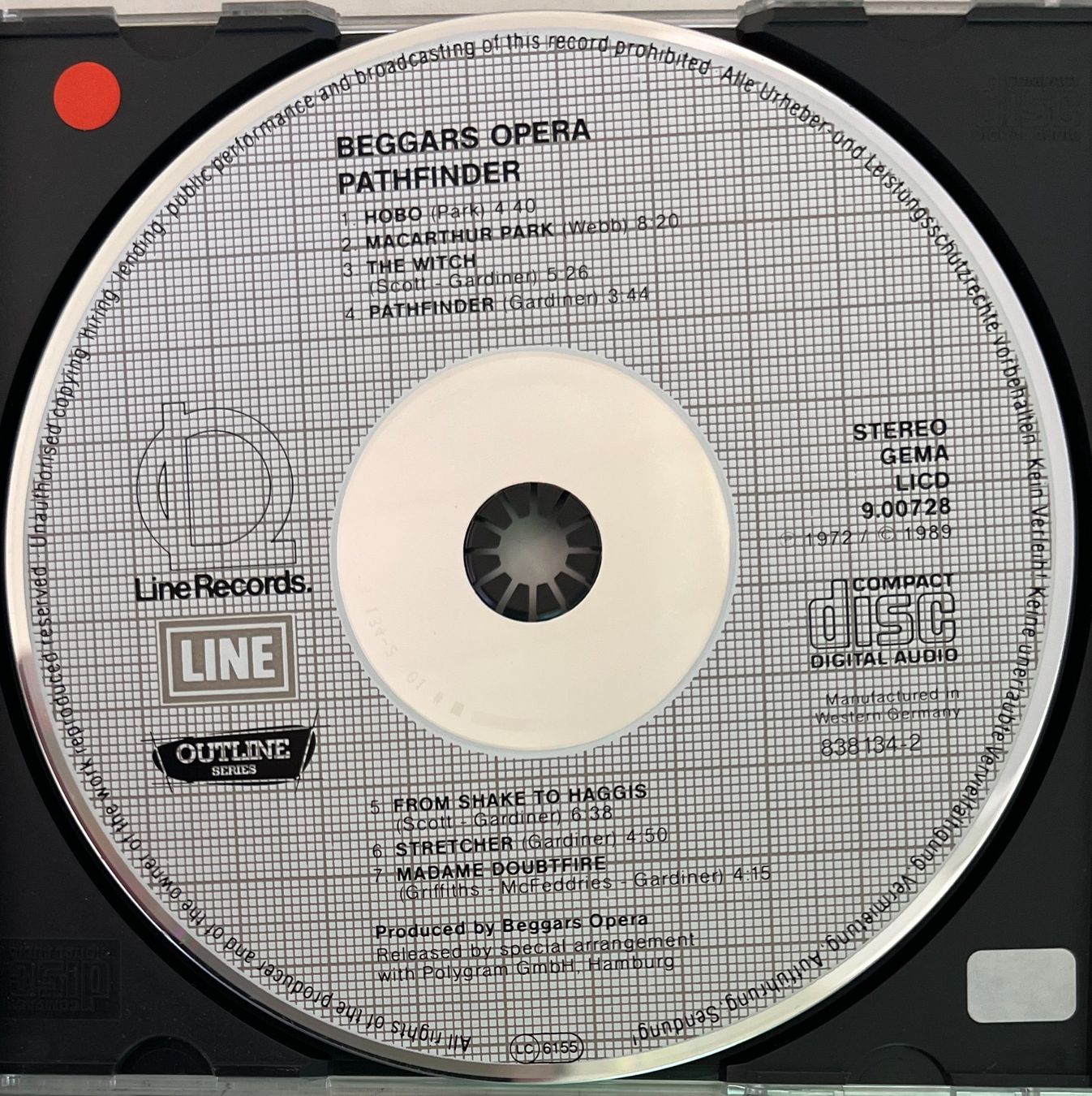 CD: BEGGARS OPERA / Pathfinder – Usato da Bischofszell venduto da kustavi 2