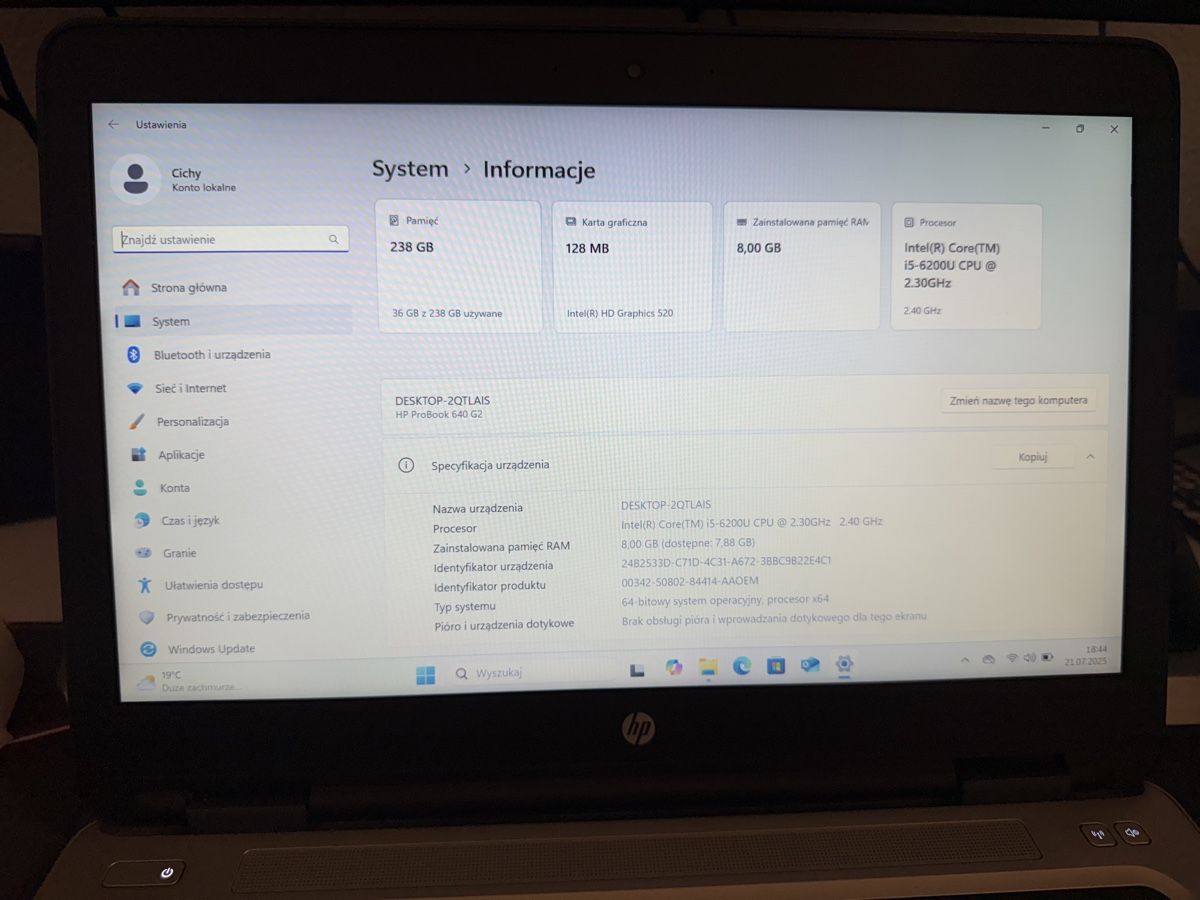 Hewlett Packard Notebooks: HP ProBook 640 G2, Intel Core i5, 8GB RAM – Gebraucht aus Emmenbrücke von Cichocki2019 1