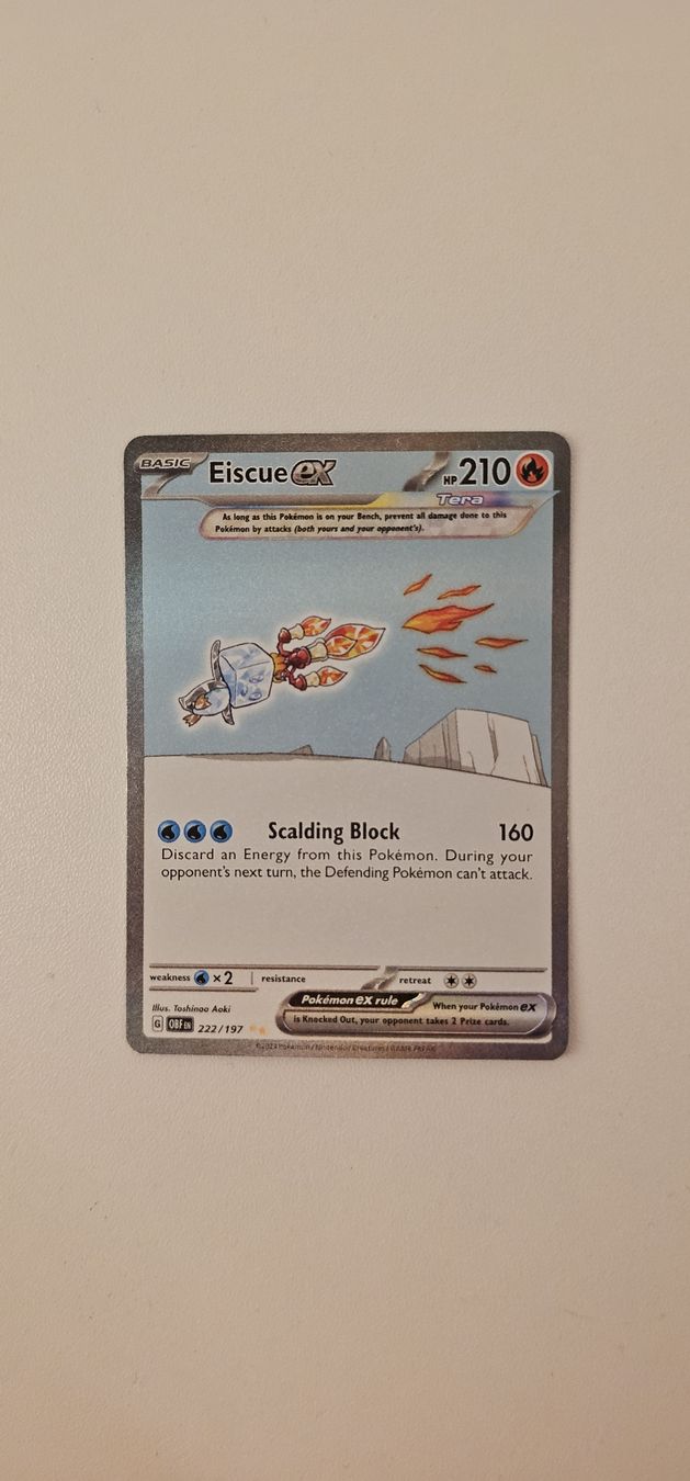 Pokémon Carte collezionabili: Eiscue Ex 222 - Illust. Rare - Obsidian Flames - EN – Nuovo (secondo la descrizione) da Seewen SZ venduto da ili_8gjj