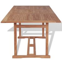 Gartentish 180x90x75 cm Teak Massivholz --------------- NEU