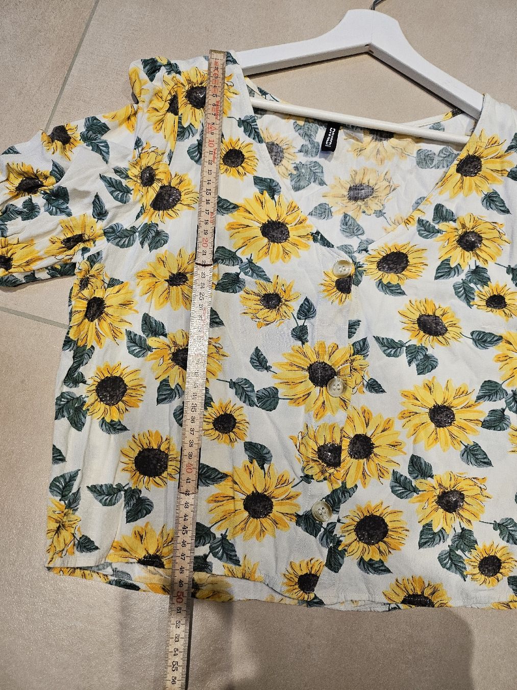H&M Camicette: Bluse H&M divided Sonnenblumen gr.44 – Usato da Allschwil venduto da na.wi.90 5