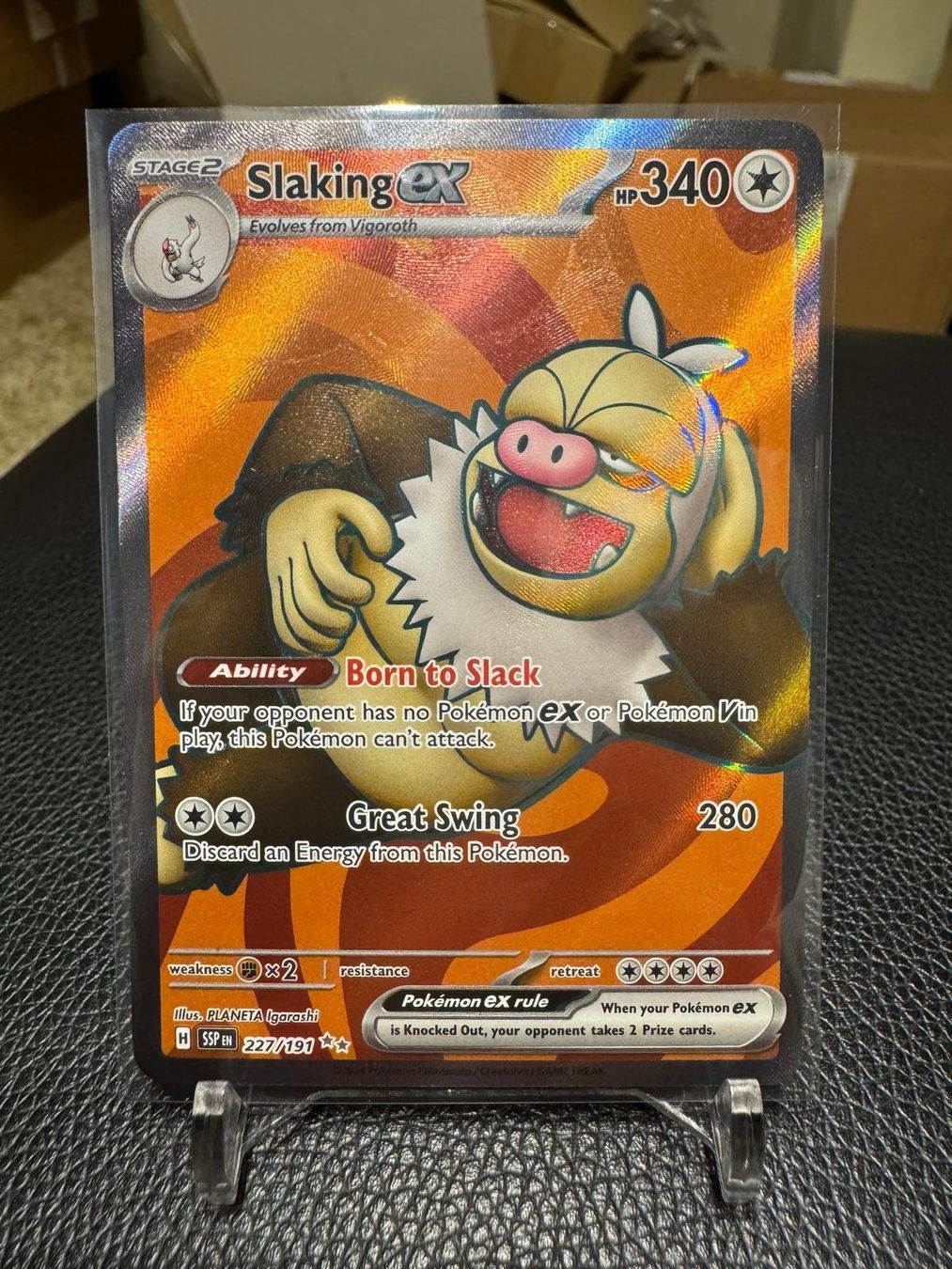 Pokémon Sammelbilder & Trading cards: Slaking ex | Ultra Rare | SSP 227/191 | EN – Gebraucht aus Spreitenbach von Snacky96 2