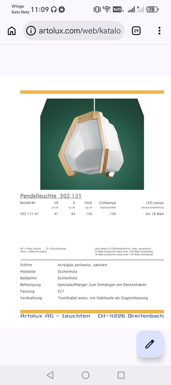 Lampadari & plafoniere: Rudolf Dörfler Pendelleuchte – Nuovo (secondo la descrizione) da Baden venduto da MagdalenaR 2
