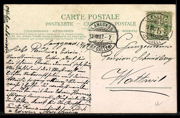 Cartes postales: AK St. Gallen, Villequartier am Rosenberg – D'occasion à Berlin par bartko-reher 1