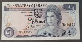 1 POUND / JERSEY ND (1983-88) (BANKFRISCH)