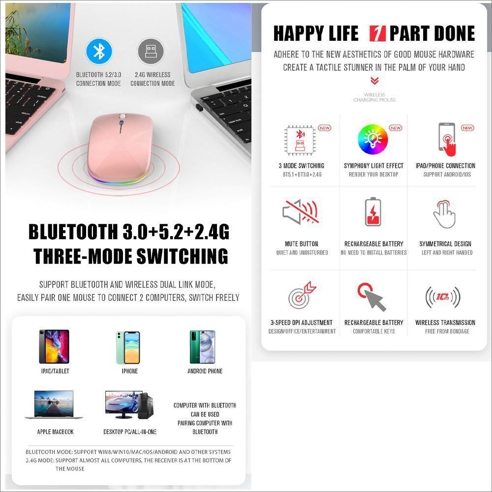 Souris: Mouse Maus Bluetooth Mac PC Ipad Android iphone – Neuf (Voir description) à Chiasso par online.shop 1