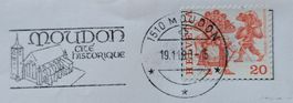 Werbestempel 19.11.80 (Moudon) auf Beleg