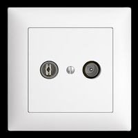 Feller Edizio Due TV Daten Breitbanddose 11dB