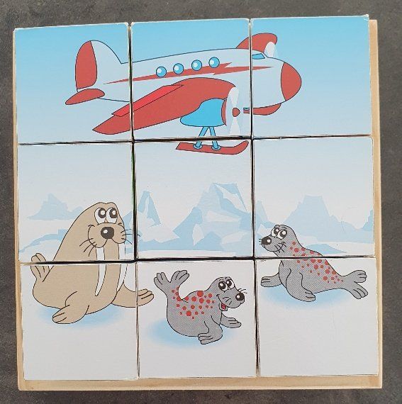 Puzzle: Puzzlewürfel mit 6 Tiermotiven – Usato da Buttisholz venduto da sico20 7