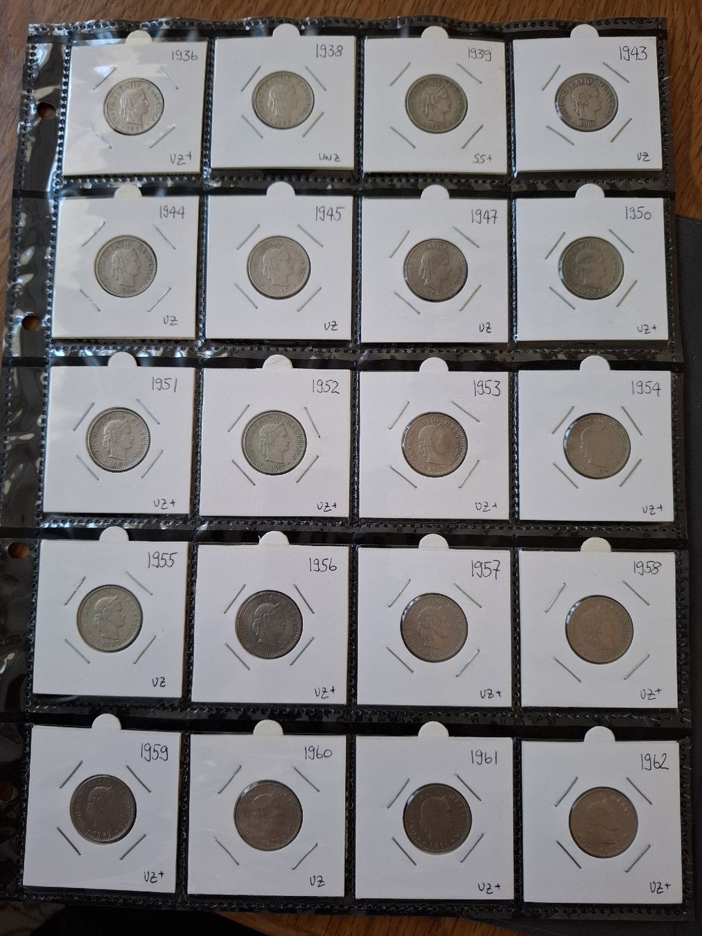Tutti le monete: 20 Rappen Sammlung nr.30 – Usato da Hunzenschwil venduto da Hardrock6 2