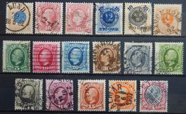 Schweden ex. Kat. 27-49 gest. 1878/91 Kat. 63 Euro