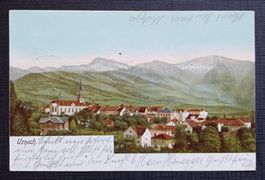 AK Dorfpartie UZNACH 1902