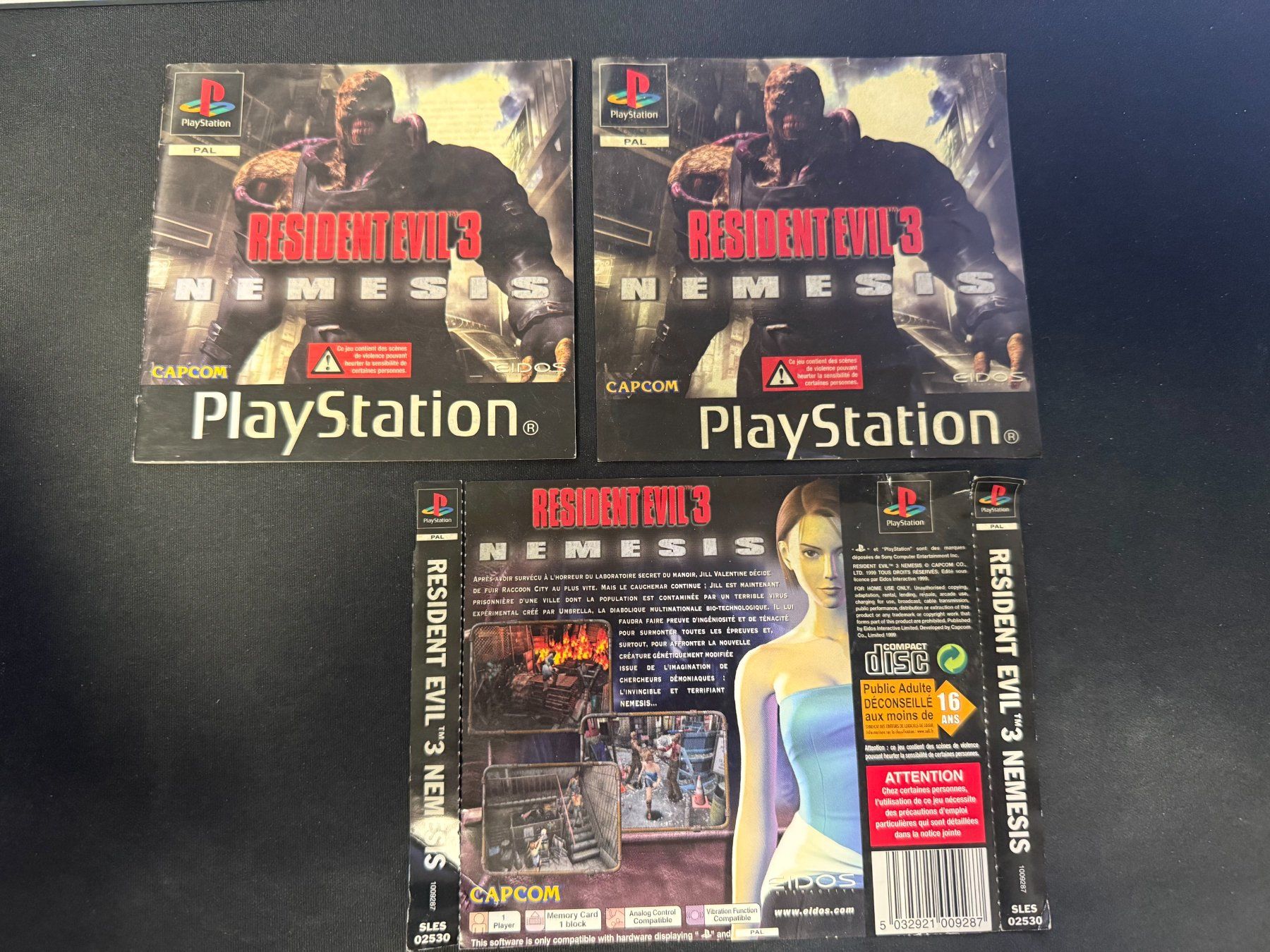 Resident Evil 3 Nemesis - PS1 - Doc complète sans jeux (Gebraucht) in ...