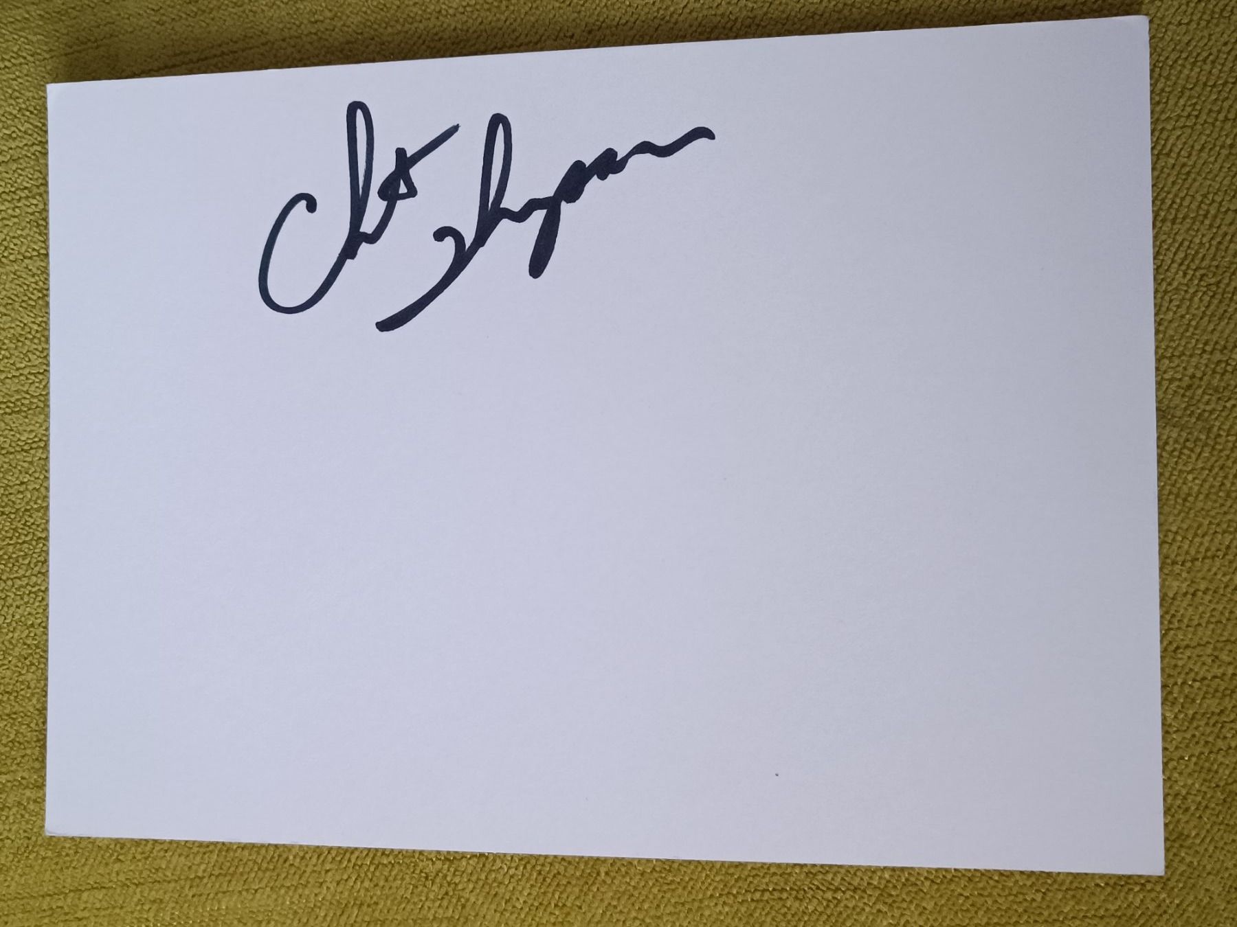 Autografi: Chester Thompson / Genesis - persönlich gesammelt – Usato da Menziken venduto da Artographs