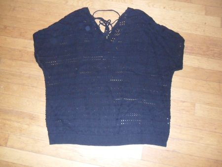 T-Shirt schwarz mit Muster Gr. 5XL