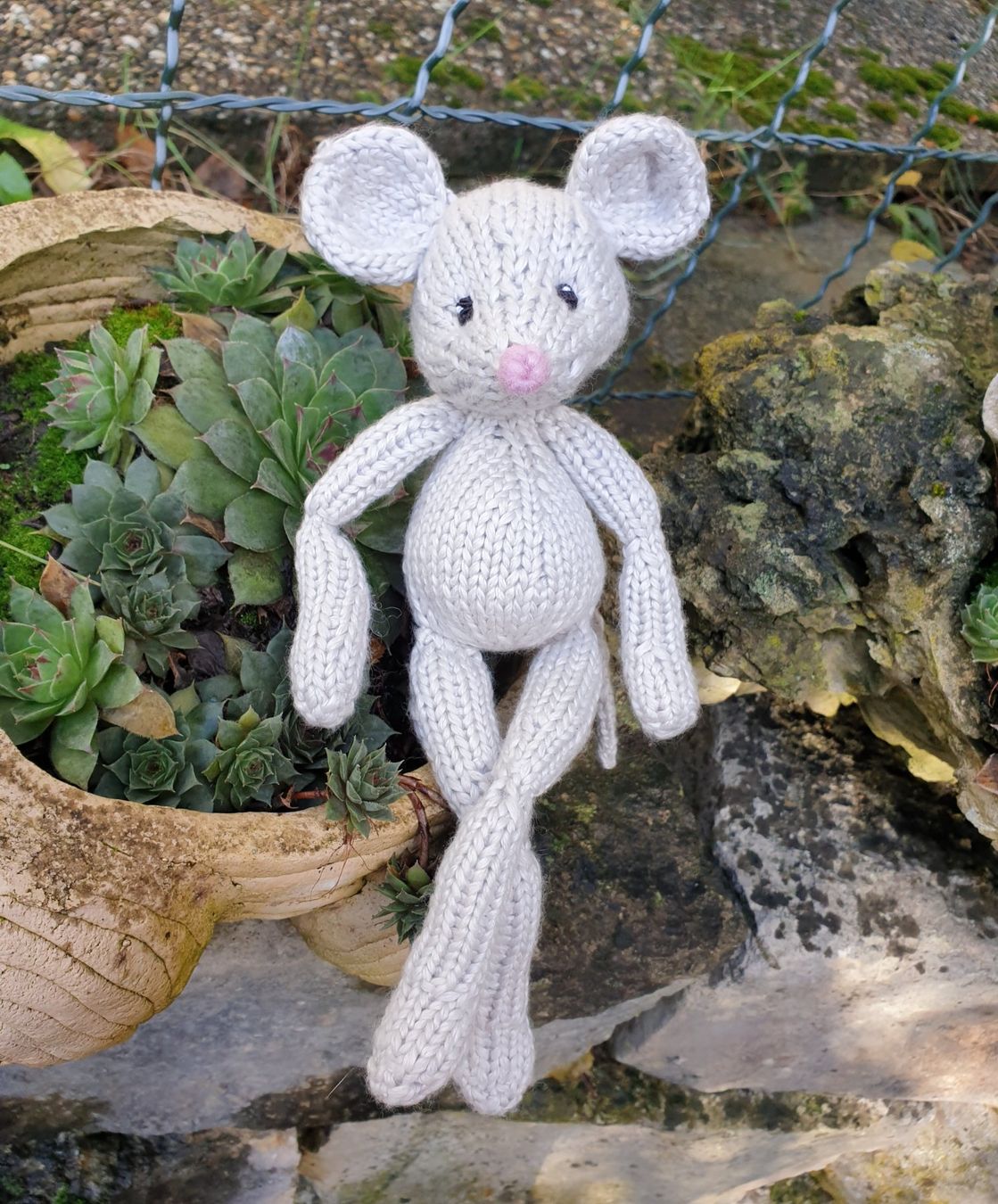 Tutte le decorazioni: Maus im Pullover gestrickt retro vintage Stil handmade – Nuovo (secondo la descrizione) da Gelterkinden venduto da Macrameed 4