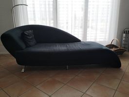 Chaiselongue, récamier, Relaxsofa Blau