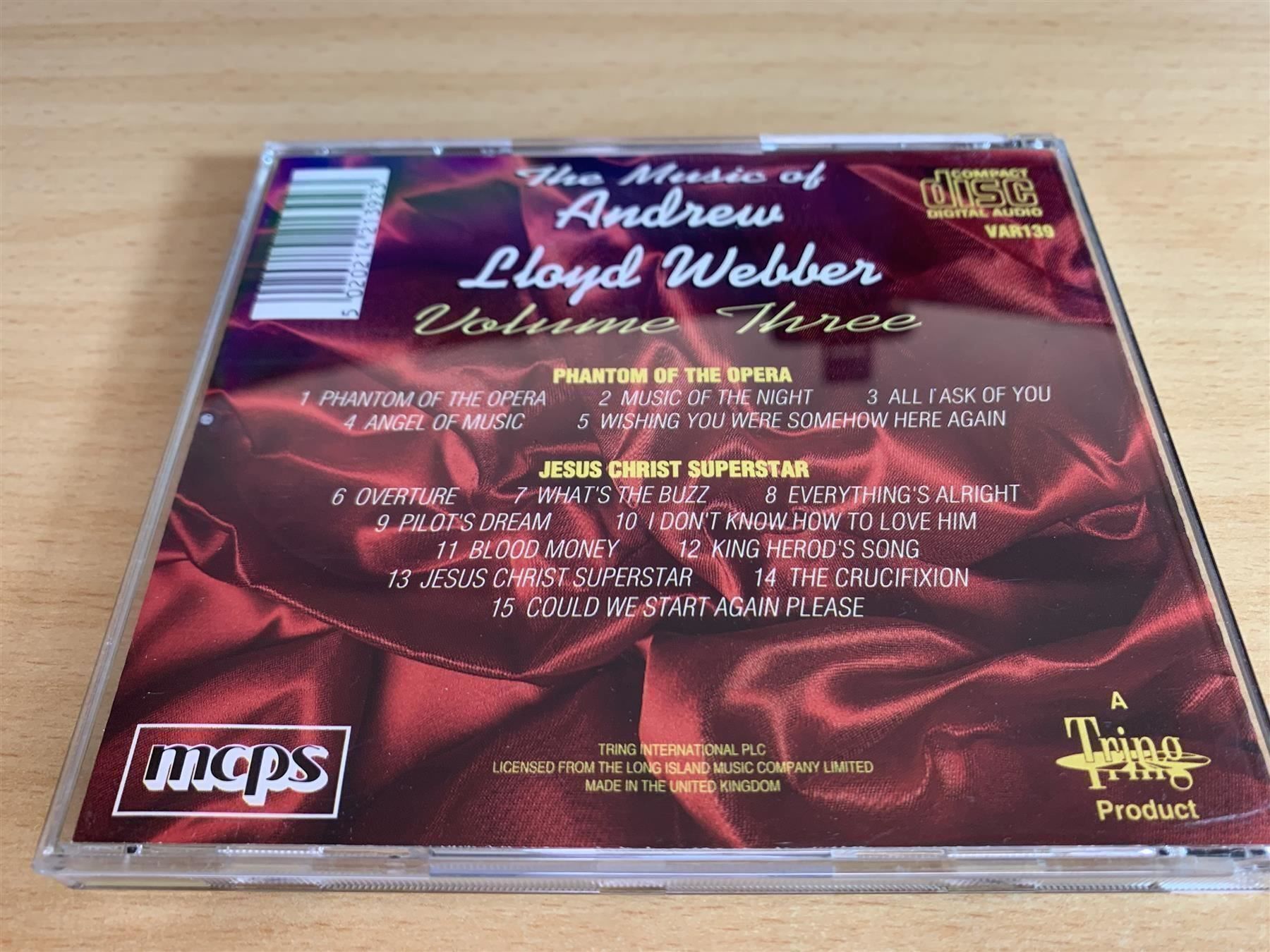 CD: Andrew Lloyd Webber Volume 1-4 - 4 CD – Usato da Rikon im Tösstal venduto da Alpenmutz 3