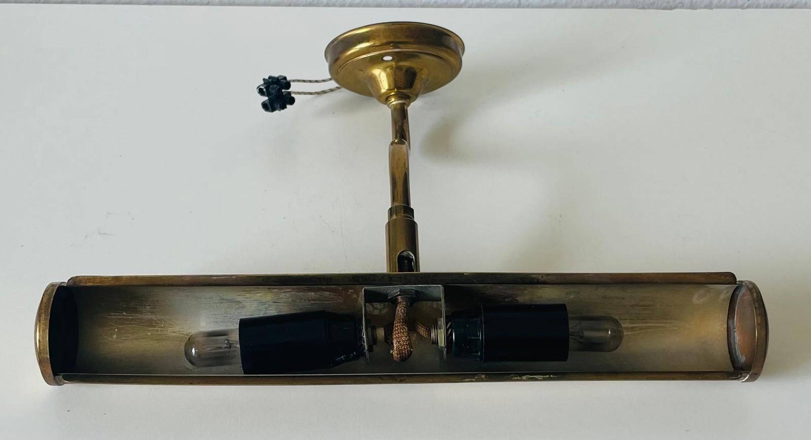 Lampade: Klassische Bilderleuchte aus Messing – Usato da Basel venduto da Jcva 9