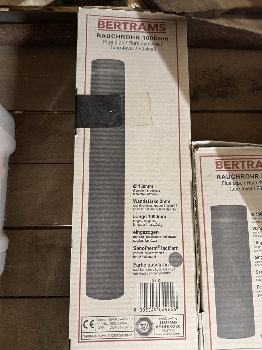 Cheminée: Ofenrohr Rauchrohr Set 150mm von Bertrams – Neu (gemäss Beschreibung) aus Samstagern von rrdl69 8