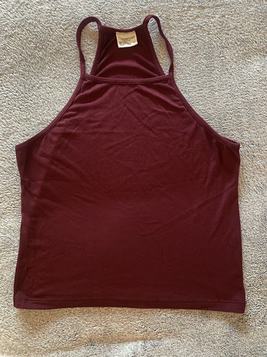 Tops: Crop Top bordeaux essentials  M – Gebraucht aus Schönenberg ZH von Pfupfli1 2