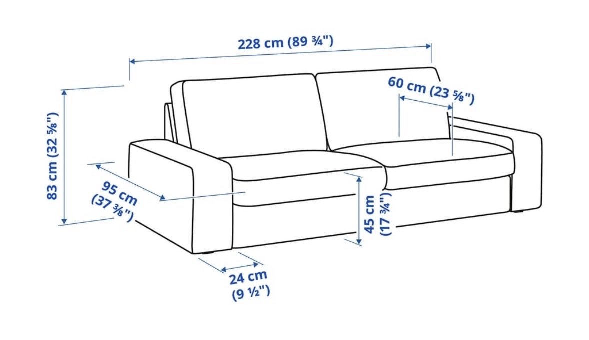 Divani: Ikea KIVIK 3er-Sofa Beige – Usato da Basel venduto da msm_t8ml 2
