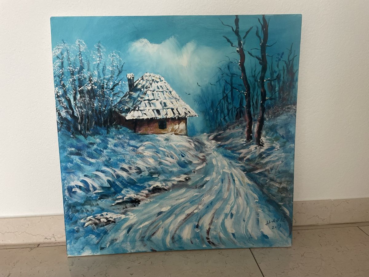 Posters & Illustrations: Serbisches Bild eines Winters – D'occasion à Wollerau par phimasado 1